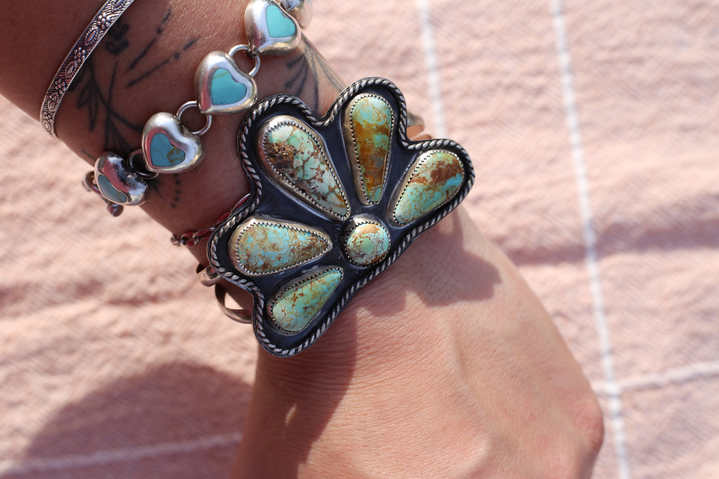 Turquoise Sun cuff